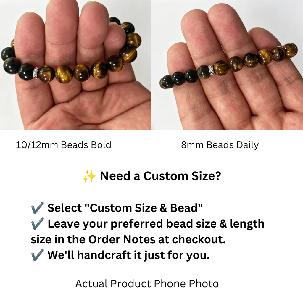 Bracelet with Stretch Cord 8mm vs 10mm beads