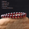Genuine 5A Natural Red Garnet Bracelet – Premium January Birthstone Jewelry