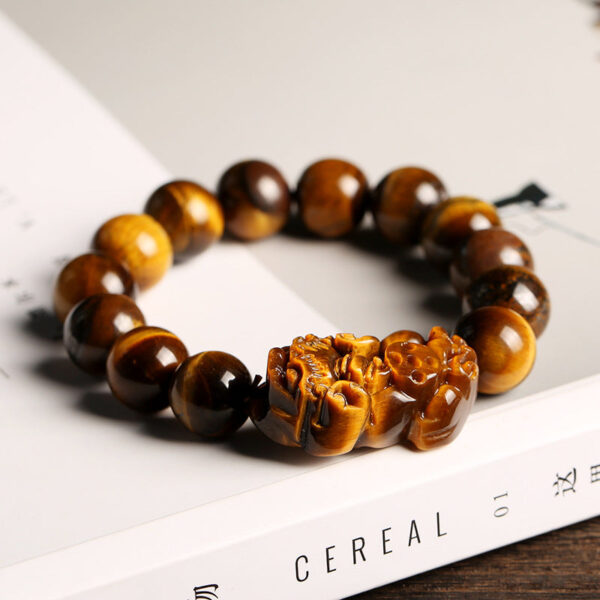 Men's Tiger's Eye Pixiu Wealth Bracelet