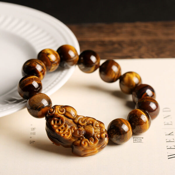 Men's Tiger's Eye Pixiu Wealth Bracelet