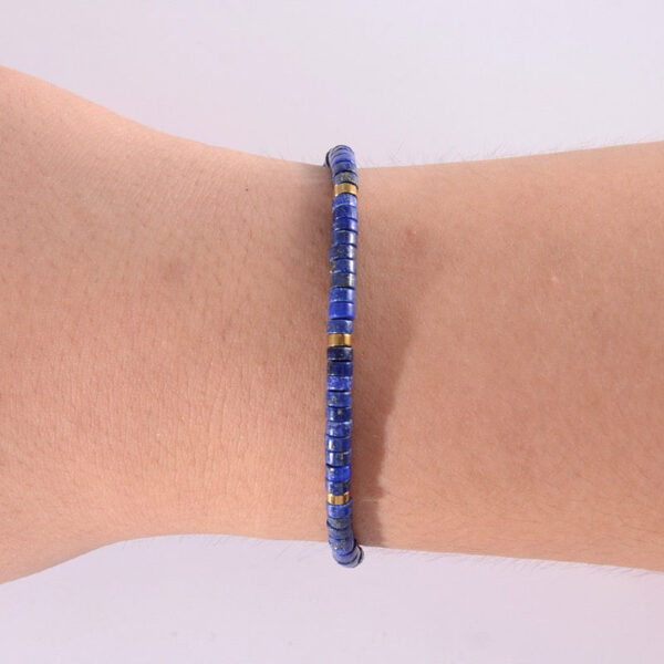 1760069664787 Natural Lapis Lazuli Beaded Bracelet for Men