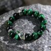 1c4707a5-1bc8-40b9-b55e-782dffad47f5 Mystic Serpent Green Obsidian Bracelet