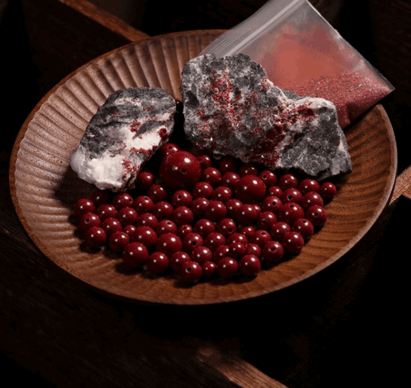 2023-05-05_4.52.21_a0bf3266-310d-4a55-a335-7cb896b33f0e Natural Red Cinnabar 5 Wealth Gods Bracelet
