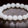 Certified 5A White Hetian Jade Bead Bracelet – Real Natural Jade for Peace, Protection & Good Fortune | Premium Feng Shui Jewelry