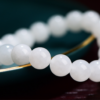 Certified 5A White Hetian Jade Bead Bracelet – Real Natural Jade for Peace, Protection & Good Fortune | Premium Feng Shui Jewelry