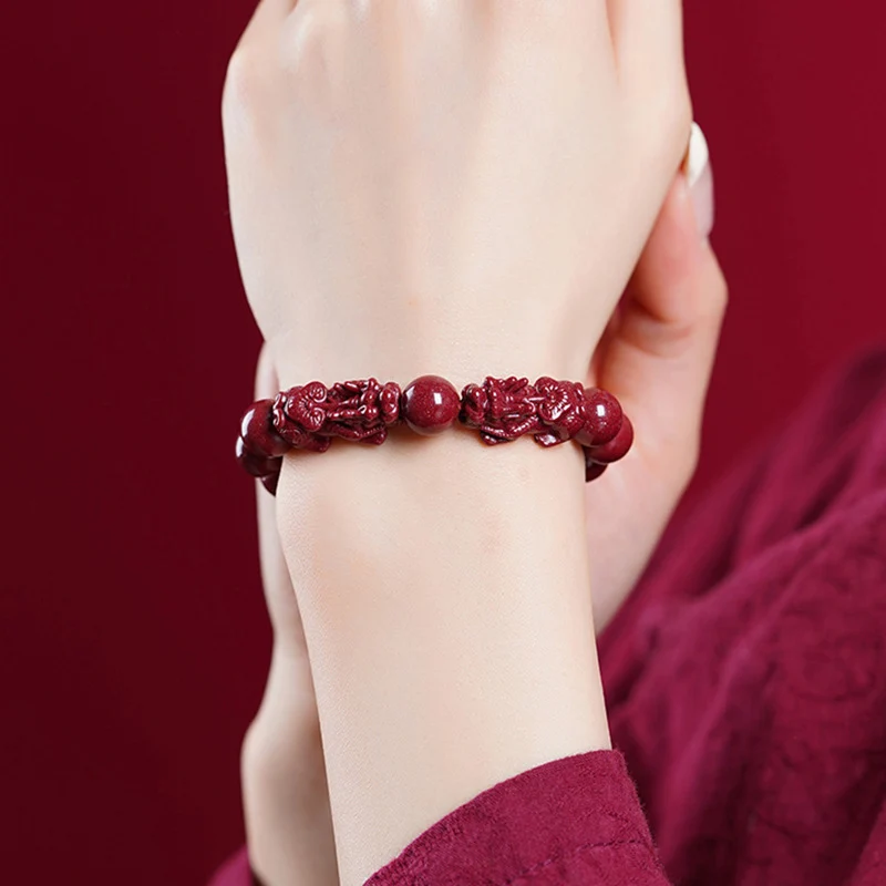 men and women wearing Pixiu bracelets for Feng Shui wealth symbolism