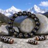 39634866-136b-41b1-9bf0-e58c64c9b17d Tibetan Buddhist Six-Word Mantra Black Sandalwood Bracelet