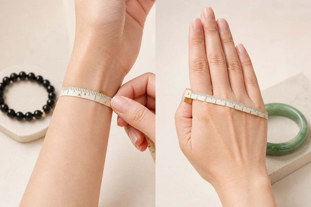 how to measure wrist size and hand circumference for bracelet and bangle sizing