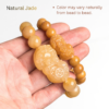Certified Natural Golden Silk Jade Pixiu Bracelet