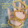 Certified Natural Golden Silk Jade Pixiu Bracelet