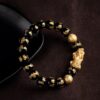 Feng_Shui_Black_Obsidian_Pi_Xiu_Bracelet-2 Black Obsidian Pixiu Bracelet with Mantra Beads