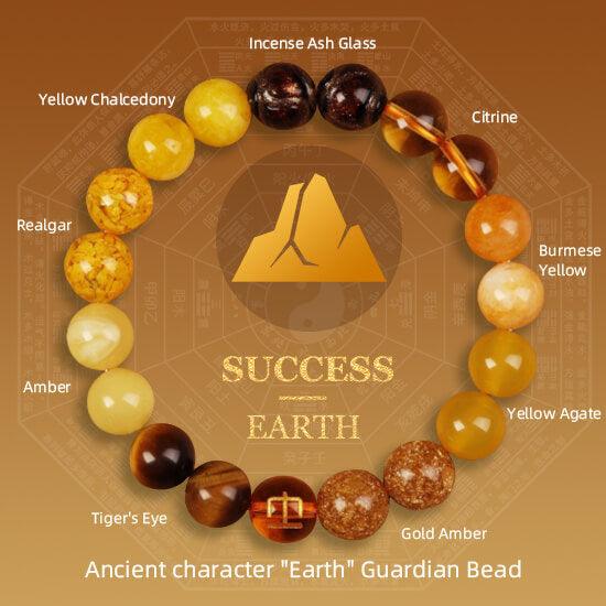 Five Elements Feng Shui Balance Prosperity Crystal Bracelet