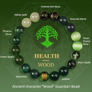 Feng_Shui_Five_Elements_colors_Crystal_and_Agate_Energy_Bracelet_wood-3 Five Elements Feng Shui Balance Prosperity Crystal Bracelet