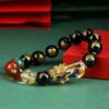 Feng_Shui_Five_Wealth_Gods_Pi_Xiu_Bracelet_02 Feng Shui Color-Changing Pixiu Black Onyx Bracelet