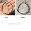 Natural Tiger Eye & Green Agate Men's Bracelet