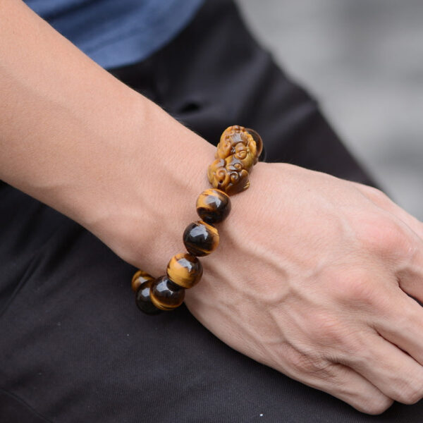Men's Tiger's Eye Pixiu Wealth Bracelet