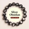 Silver Obsidian Cat Eye Feng Shui Bracelet
