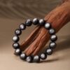 Silver Obsidian Cat Eye Feng Shui Bracelet