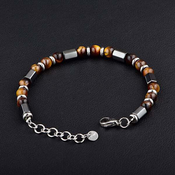 Men's Tiger Eye & Hematite Bracelet