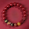 O1CN01OIQxo32K7B501jSSz__2214594189509-0-cib_cleanup High-Content Cinnabar Pixiu Feng Shui Bracelet โ Five Wealth Gods Symbol of Prosperity, Protection & Abundance (90% Natural Cinnabar Beads)