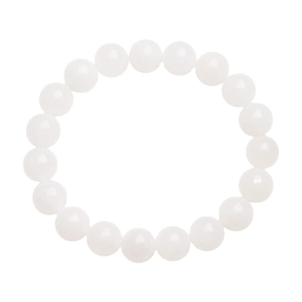 Certified 5A White Hetian Jade Bead Bracelet – Real Natural Jade for Peace, Protection & Good Fortune | Premium Feng Shui Jewelry
