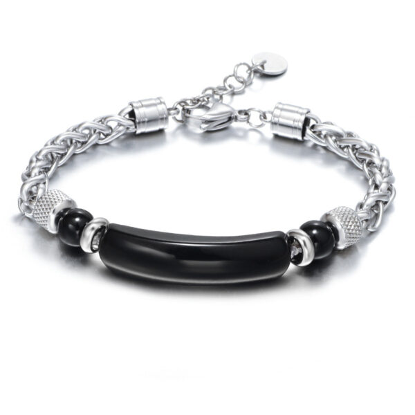 Men’s Tiger Eye Bracelet – Titanium Steel Strength & Protection Jewelry | Confidence, Focus & Success Gift for Him