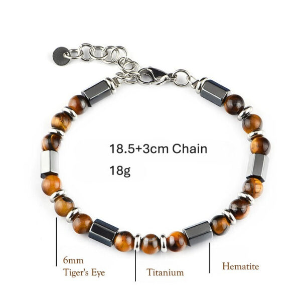 Men's Tiger Eye & Hematite Bracelet
