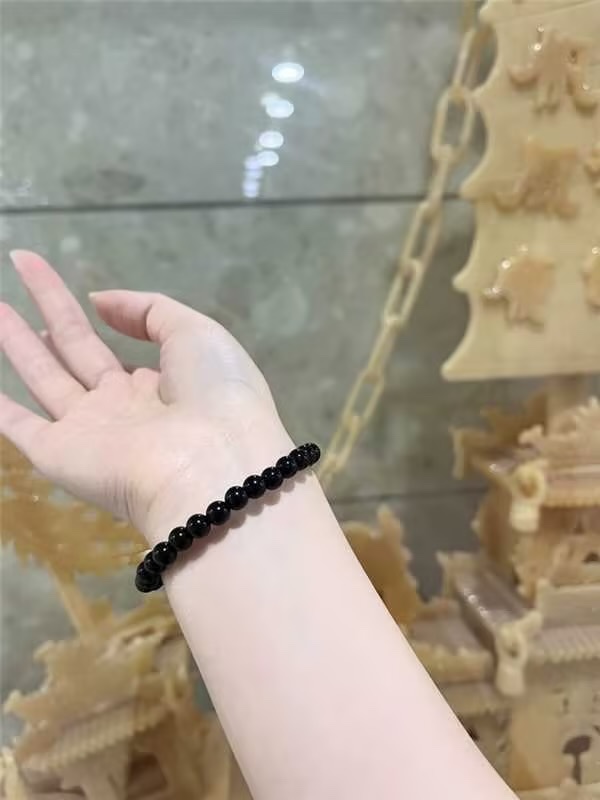 Natural Black Obsidian Beaded - Protection,Grounding & Focus