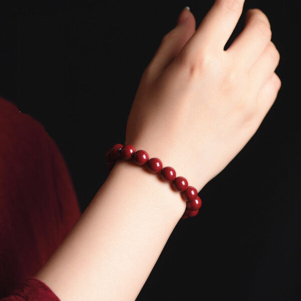 Cinnabar Wealth Bracelet for Protection & Good Luck – Red Feng Shui Prosperity Beads (Unisex)