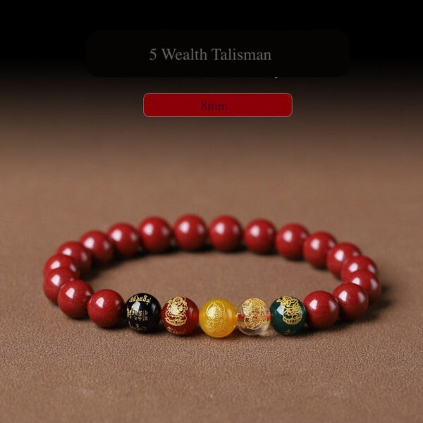 O1CN01s5ZE1D1WzTAjbt1gv__3603802859-0-cib Natural Red Cinnabar 5 Wealth Gods Bracelet