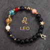 Planetary Zodiac Black Beaded Bracelet