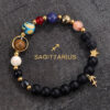 Planetary Zodiac Black Beaded Bracelet