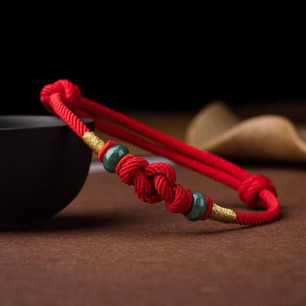 Red_String_Lucky_Jade_Bead_Bracelet Red String Hetian Jade Bead Bracelet