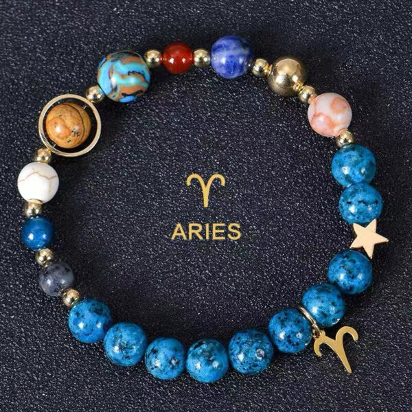 Solar_System_Planetary_Zodiac_Bracelet_Aries-1 Planetary Zodiac Natural Blue Agate Bracelet