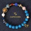 Solar_System_Planetary_Zodiac_Bracelet_Capricorn-1 Planetary Zodiac Natural Blue Agate Bracelet