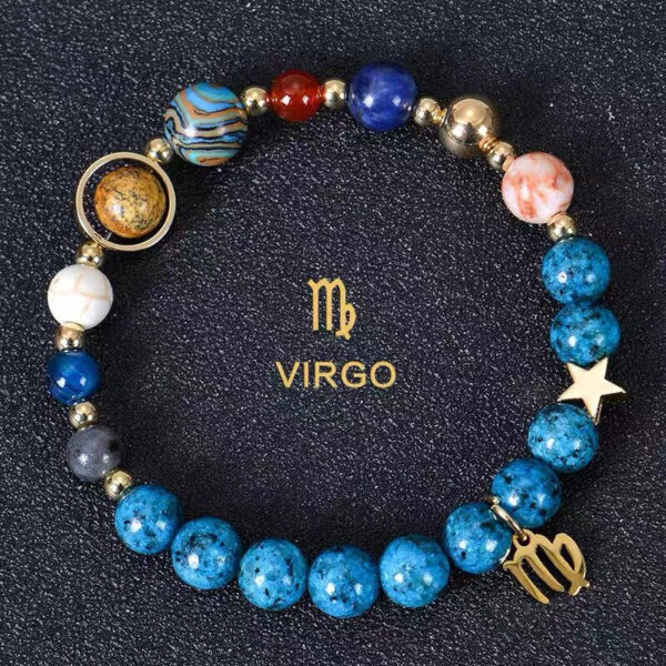 Solar_System_Planetary_Zodiac_Bracelet_Virgo-1 Planetary Zodiac Natural Blue Agate Bracelet