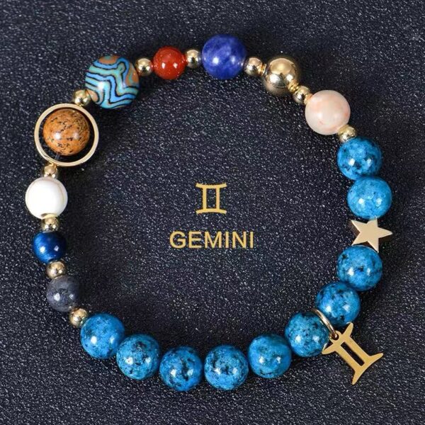 Solar_System_Planetary_Zodiac_Bracelet_gemini-1 Planetary Zodiac Natural Blue Agate Bracelet