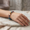 Solar_System_Planetary_Zodiac_Bracelet_model Planetary Zodiac Natural Blue Agate Bracelet