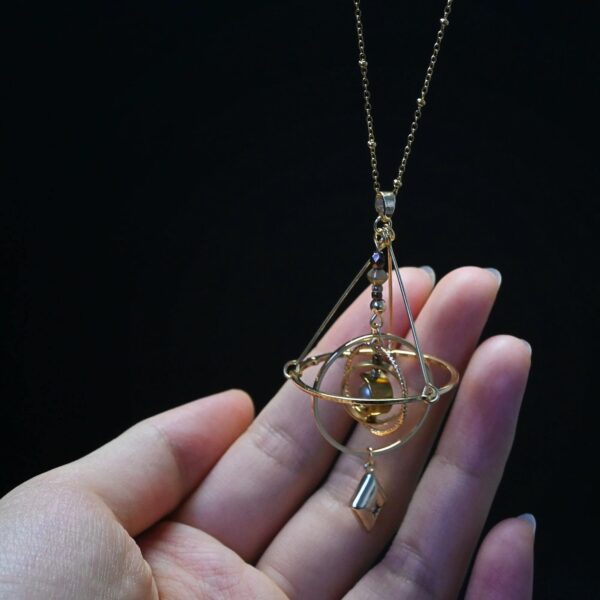 Solaris Orbit Rotatable Solar System Necklace