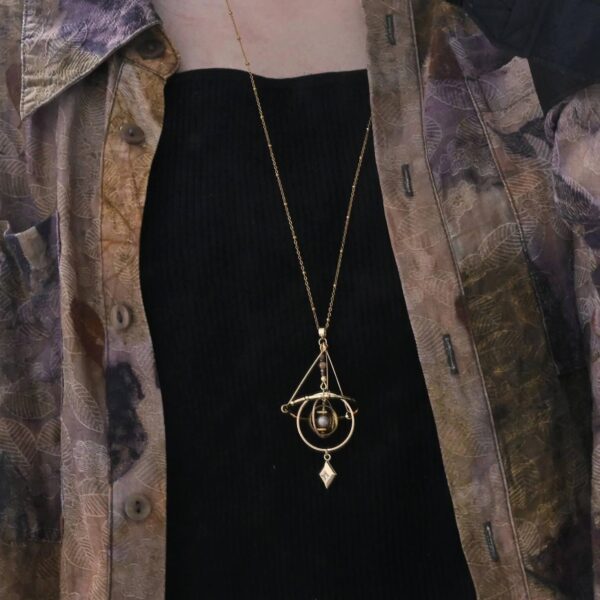 Solaris Orbit Rotatable Solar System Necklace