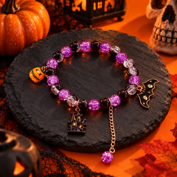 Cerapoet Spooky Parade Halloween Charm Bracelet