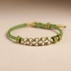 St._Patrick_s_Day_Green_Lucky_Clover_Handwoven_Bracelet Green Lucky Clover Handwoven Bracelet