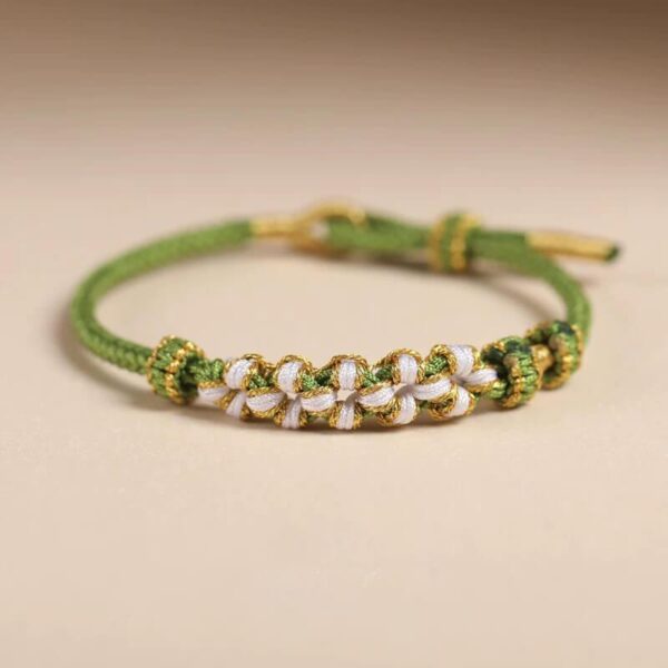 St._Patrick_s_Day_Green_Lucky_Clover_Handwoven_Bracelet Green Lucky Clover Handwoven Bracelet