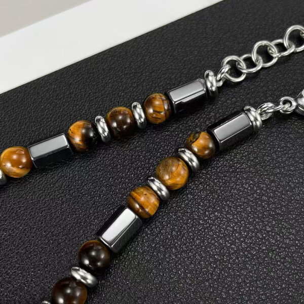Men's Tiger Eye & Hematite Bracelet