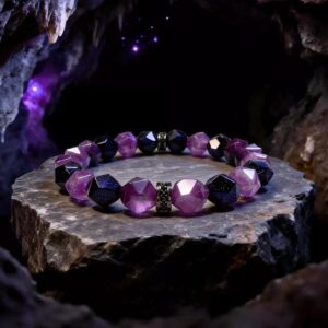 Violet_Constellation_Faceted_Amethyst_Blue_Goldstone_Bracelet_01 Violet Constellation Faceted Amethyst Blue Goldstone Bracelet