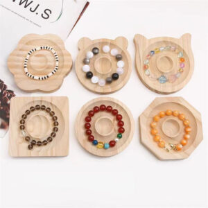 Wooden Bracelet Beading Display Tray