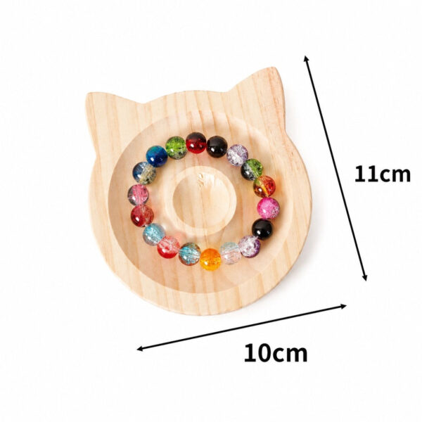 Wooden Bracelet Beading Display Tray