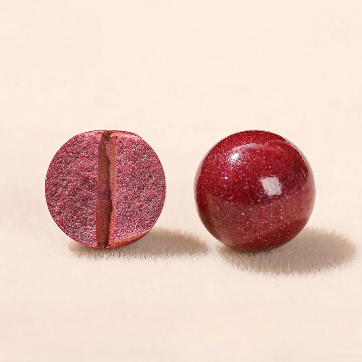 Cinnabar bead inside and outside look