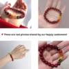 cinnabarpixu High-Content Cinnabar Pixiu Feng Shui Bracelet โ Five Wealth Gods Symbol of Prosperity, Protection & Abundance (90% Natural Cinnabar Beads)