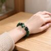 d52c4d88-8305-4e91-801e-333882d7f489 Mystic Serpent Green Obsidian Bracelet